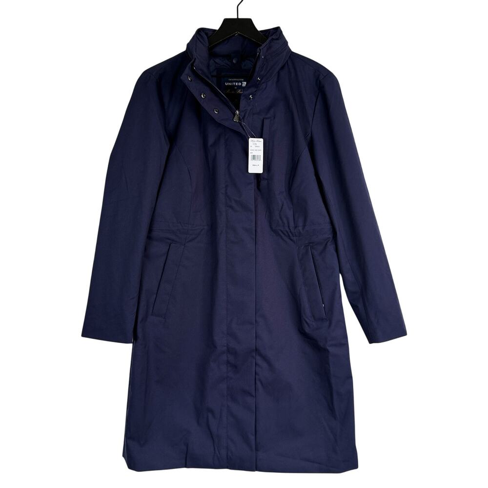 New Brooks Brothers United Airlines Long Jacket Navy Blue Uniform - Small